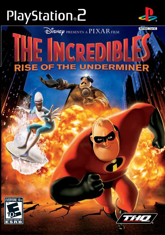 The Incredibles: Rise of the Underminer box art for Xbox